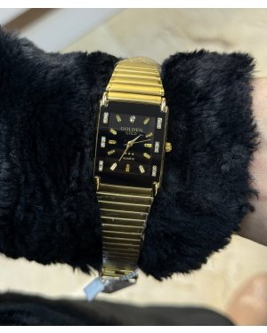 GOLDEN GOLD ÇELİK SİYAH KADRANLI