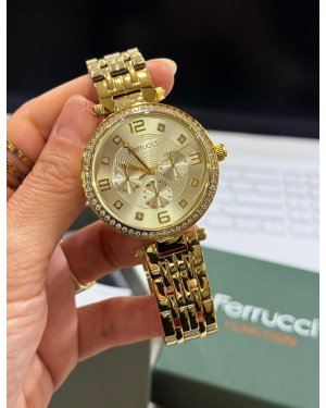 FERRUCCİ GOLD TAŞLI SAAT