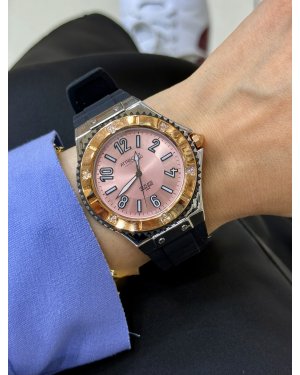 ATTRACTİVE SİYAH ROSE SAAT