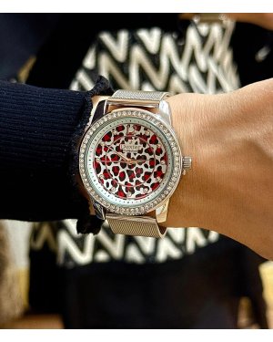 DEXTER ÇELİK LEOPARLI SAAT