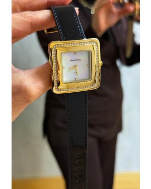 DANİEL KLEİN GOLD KARE RUGAN KORDONLU