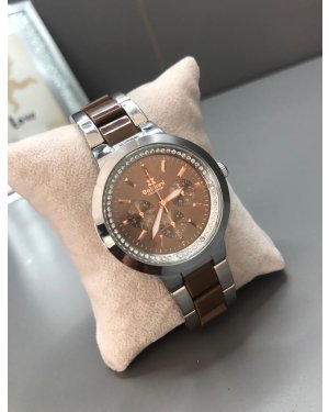 GÜMÜŞ KAHVE ÇELİK SAAT
