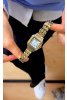 GOLDEN GOLD ÇFT RENKLİ ÇELİK SAAT