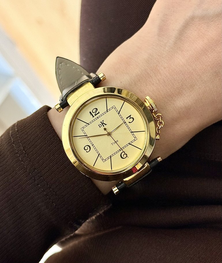 DANİEL KLEİN  DERİ GOLD SAAT