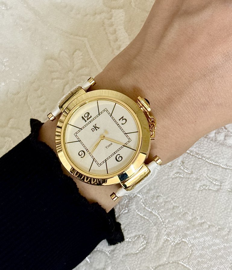 DANİEL KLEİN DERİ GOLD BEYAZ SAAT