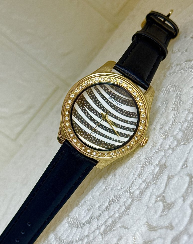 FERRUCCİ SİYAH GOLD TAŞLI