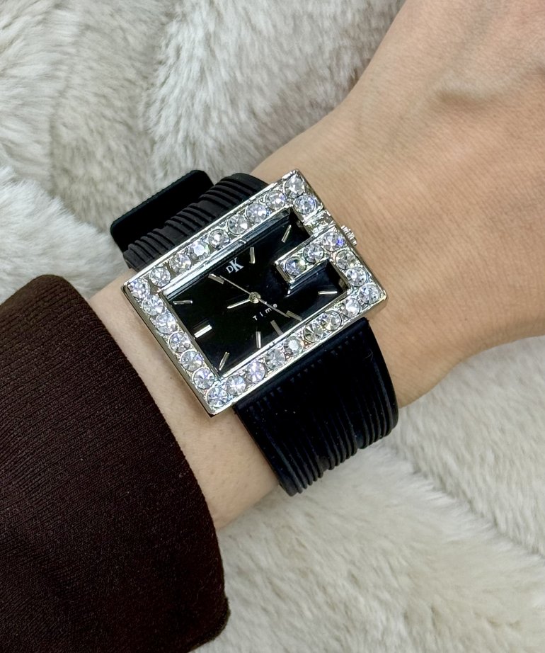 DK SİYAH GÜMÜŞ G DESENLİ