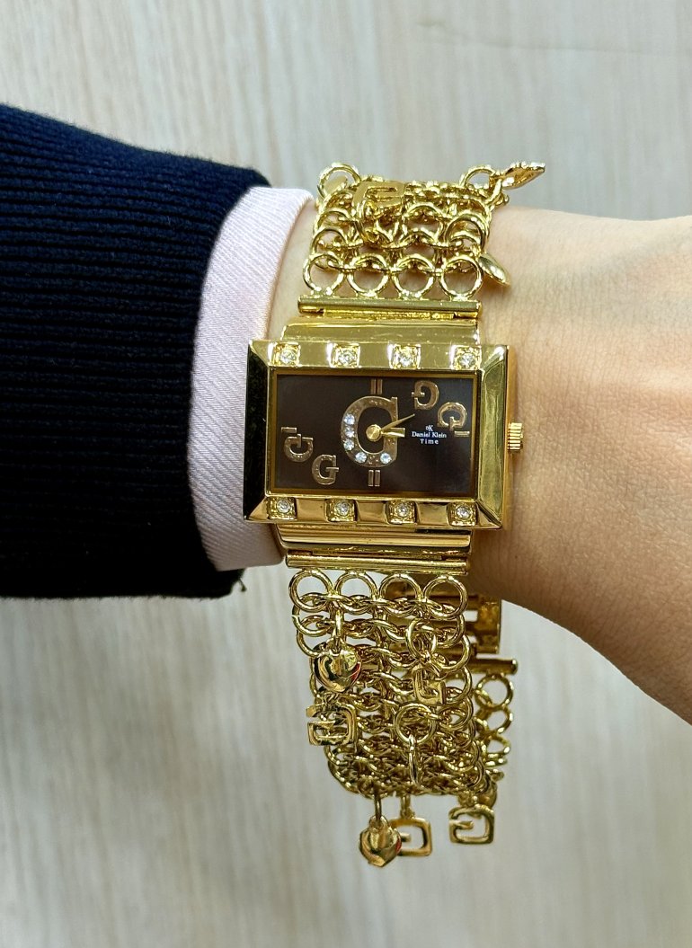 GC ZİNCİRİ CHARMLI GOLD SAAT