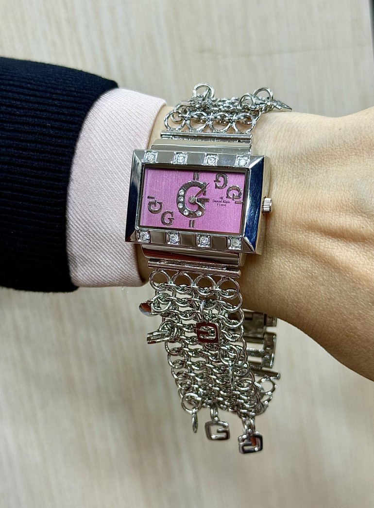 GC ZİNCİRİ CHARMLI GÜMÜŞ SAAT