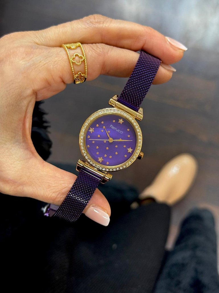 FERRUCCİ ÇELİK RENKLİ SAAT