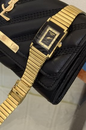 GOLDEN GOLD ÇELİK SİYAH KADRANLI