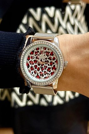 DEXTER ÇELİK LEOPARLI SAAT